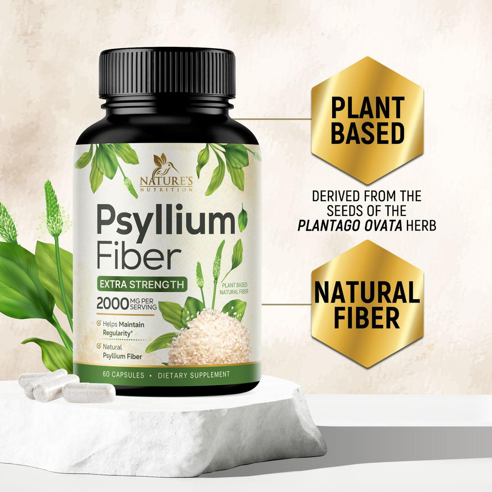 Plant-based psyllium husk fiber supplement formula
