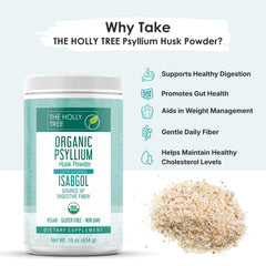 Psyllium husk powder mixed with water