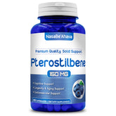 Top view of Extra Strength Pterostilbene 150mg vegan capsules