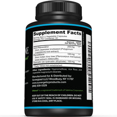 Pterostilbene with Resveratrol and Quercetin blend label