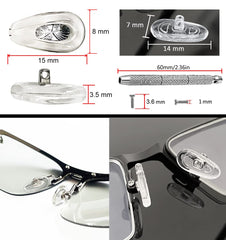 4-in-1 screwdriver with heads for eyeglass repair