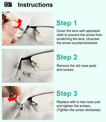 Packaging showing PTSLKHN nose pads replacement kit contents