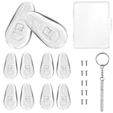 PTSLKHN air chamber eyeglass nose pads 15x8mm set of five