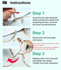 Compatibility guide for most eyeglasses