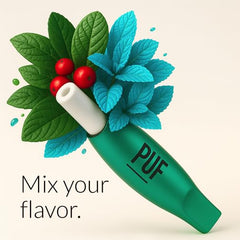 PUF Emerald Edition pack contents showing 8 cores (4 Wintergreen, 4 Peppermint)