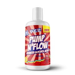 VMI Pump N Flow stimulant-free liquid pre-workout bottle with label