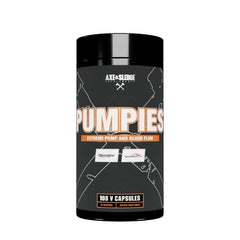 Axe & Sledge PUMPIES Nitric Oxide Booster bottle label