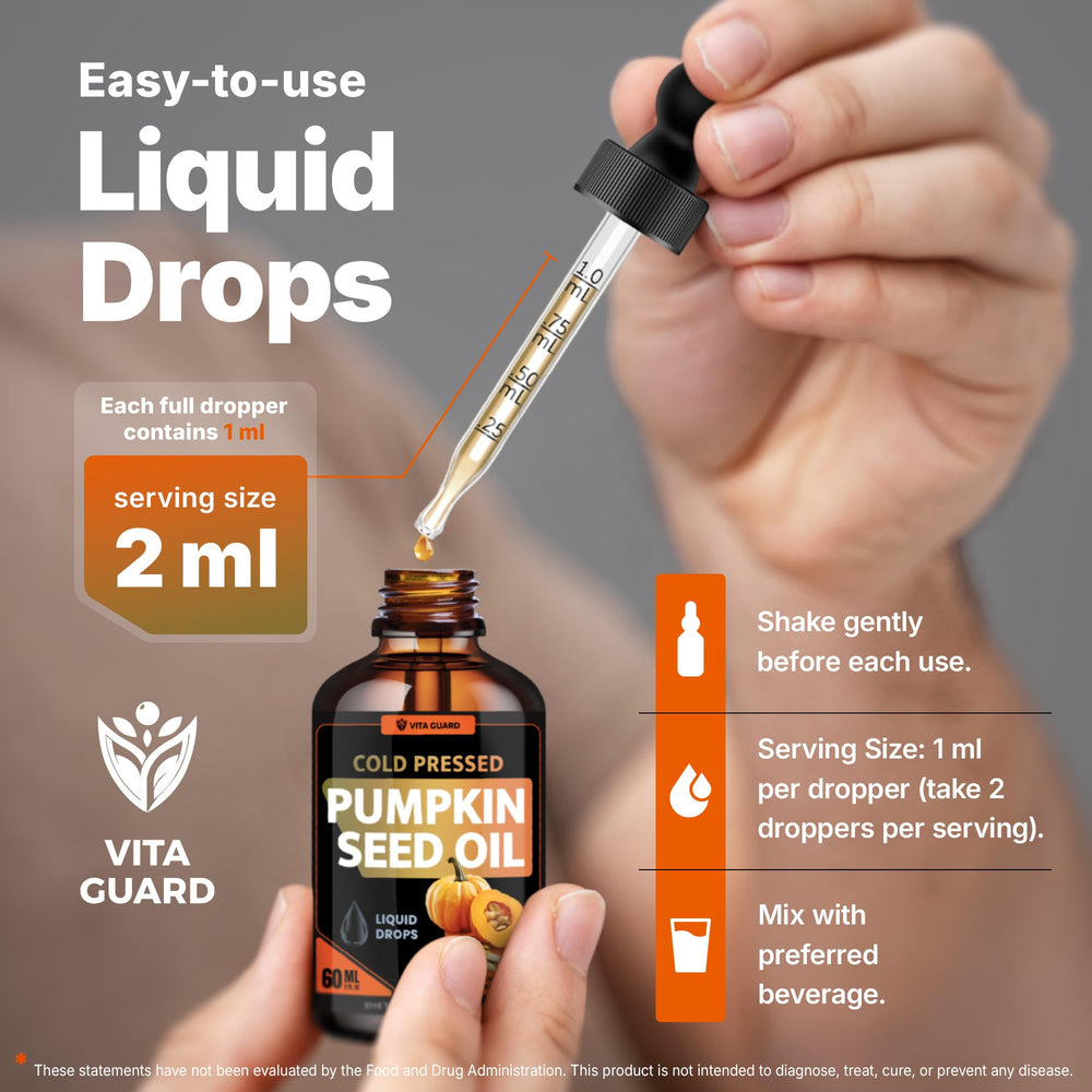 Natural pumpkin flavor of Vita Guard drops