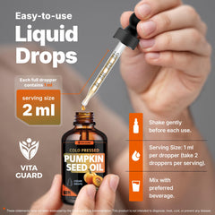 Natural pumpkin flavor of Vita Guard drops