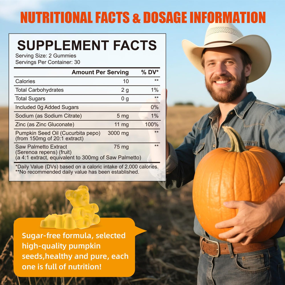 Illustration of hair growth benefits from pumpkin seed oil gummies