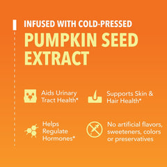 Pumpkin seed oil added to a smoothie