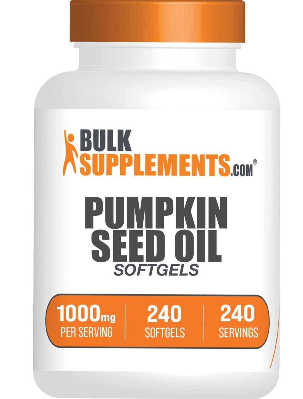 BulkSupplements Pumpkin Seed Oil Softgels bottle