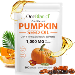Bottle of Pumpkin Seed Oil Softgels, 300-count