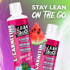 Pumpsauce Lean Sauce served in a glass with straw suggests on-the-go fueling.