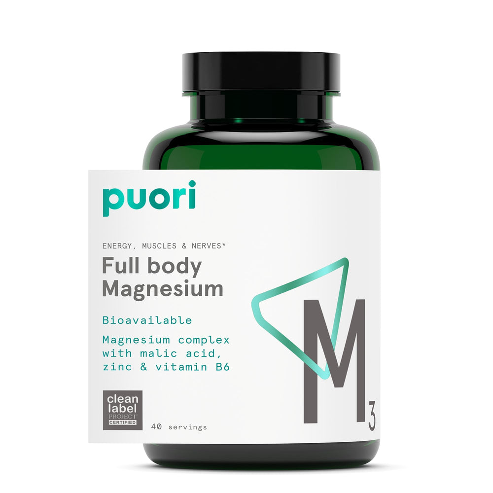 Puori M3 Magnesium Complex bottle with 120 vegan capsules