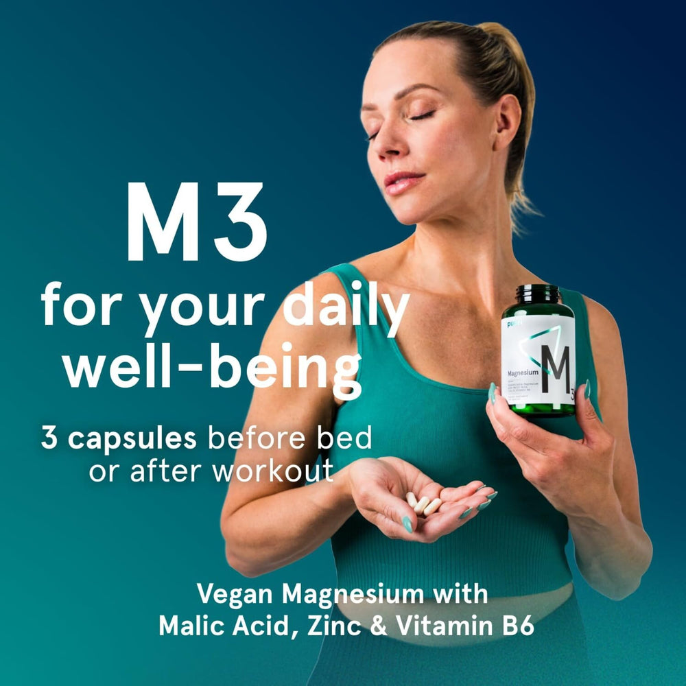 Vegan, gluten-free, soy-free formula of Puori M3 Magnesium Complex