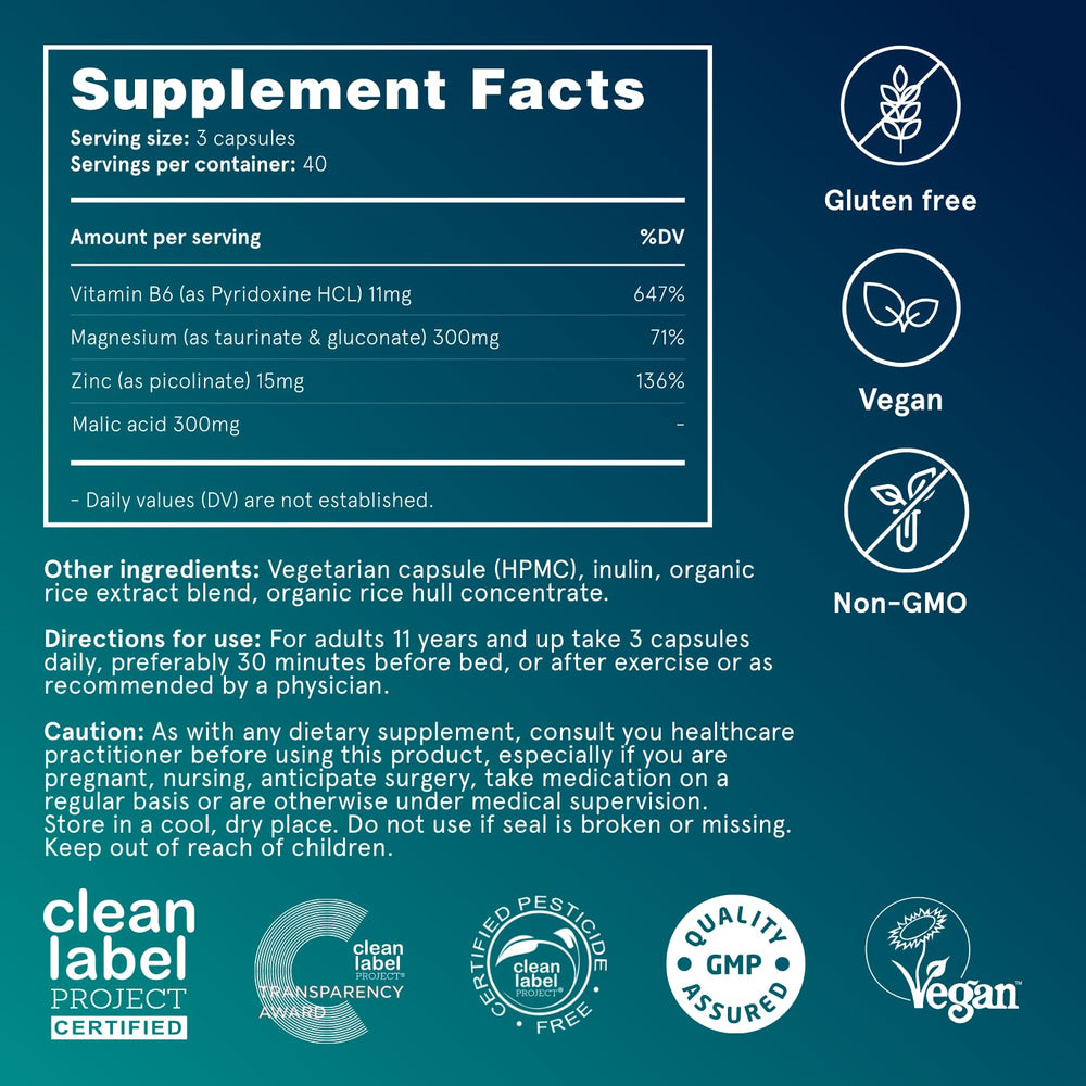 Packaging highlighting sleep, immune, and bone health support