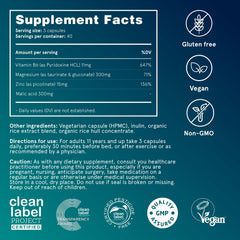 Packaging highlighting sleep, immune, and bone health support