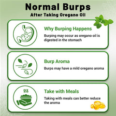 Alcohol-free and sugar-free Puouoo oregano capsules label