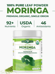 USDA Organic Moringa Oleifera powder label