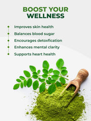 Hand peeled and handpicked moringa leaves processing