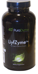 PuraDyme LiyfZyme plant-based digestive enzyme capsules bottle