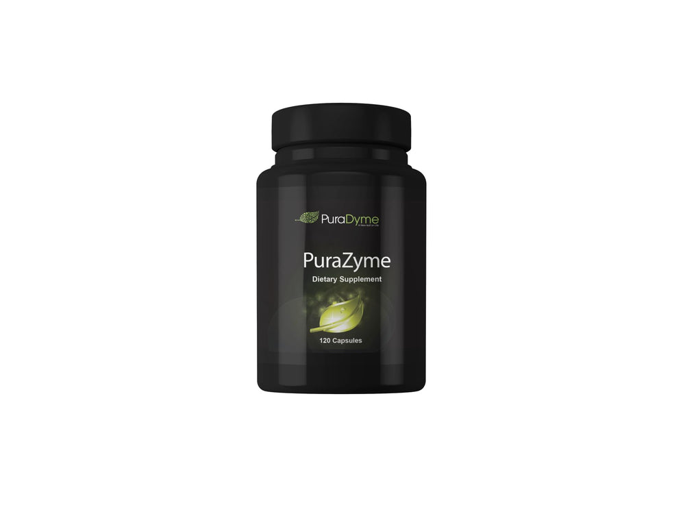 PuraZyme bottle with 120 capsules