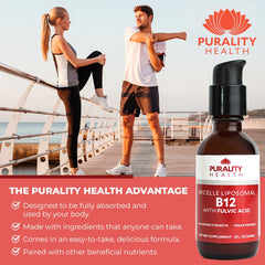 Liquid Vitamin B12 with Fulvic Acid and berry flavor