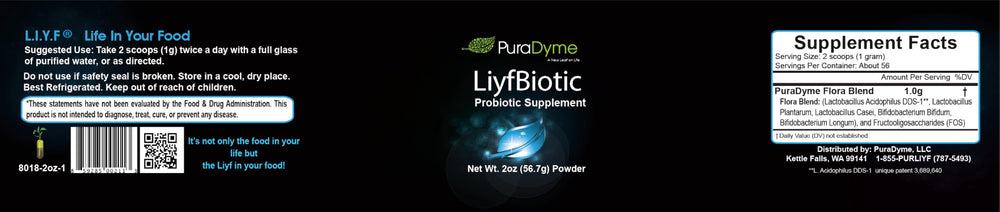 PuraDyme LiyfBiotic Probiotic supports mouth health and oral regeneration