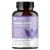 Pure 5-HTP + GABA supplement main product image, 60 veggie caps