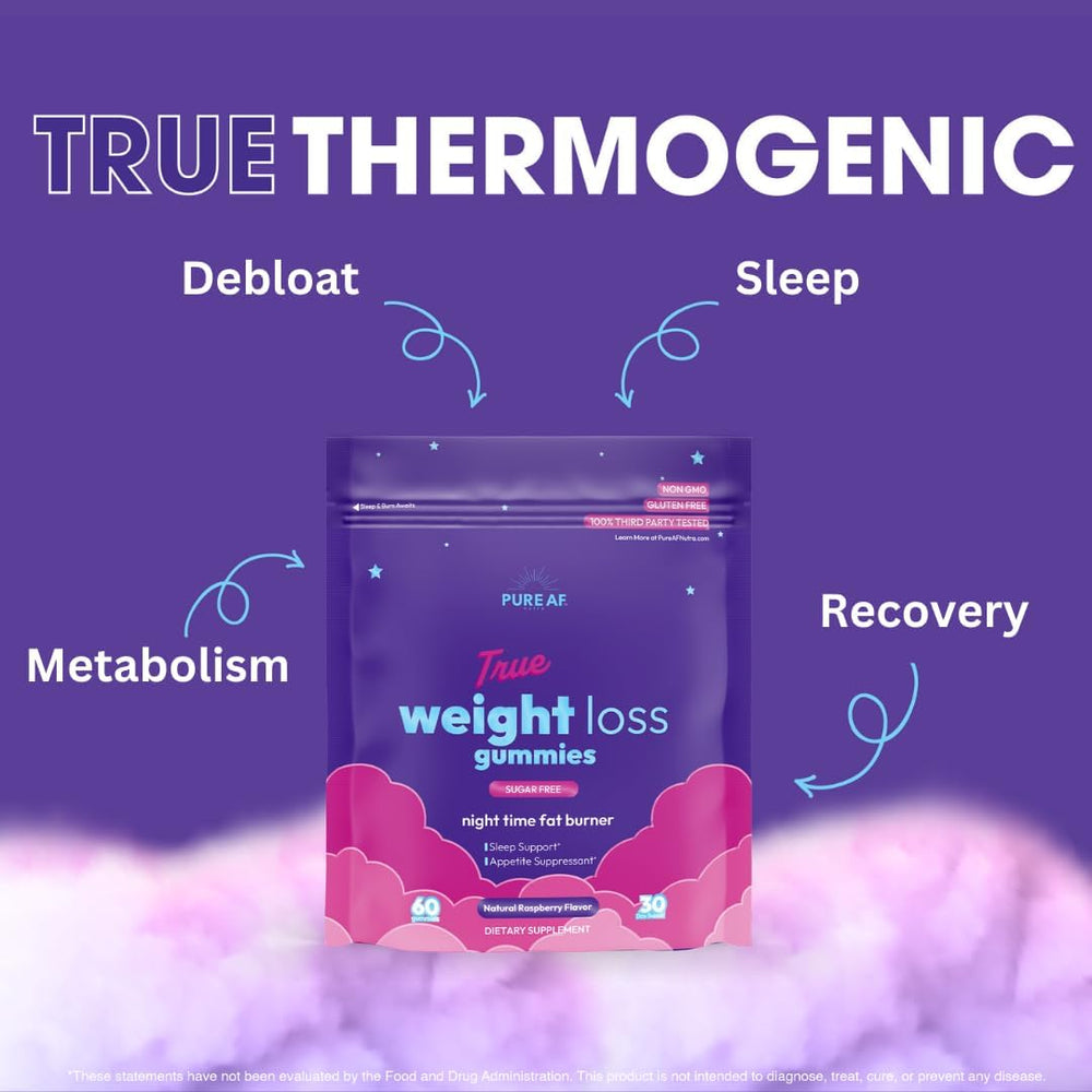 Nutrition label on Pure AF Nutra bottle