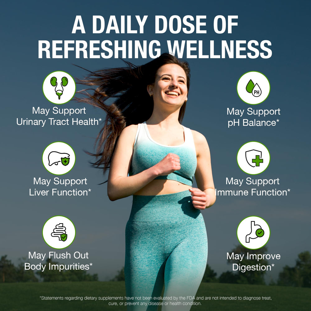 Supplement facts panel for Pure By Nature D-Mannose with Cranberry and Dandelion Root