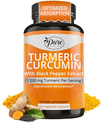 Pure By Nature Turmeric Curcumin bottle with 180 capsules