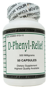 Pure D-Phenyl Relief 500 mg bottle - hero image