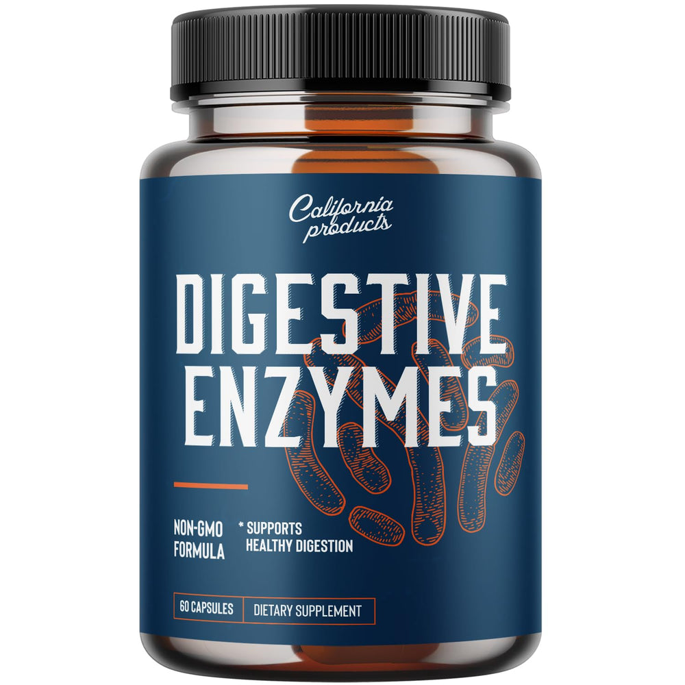 Pure Digestive Enzyme Capsules bottle label closeup