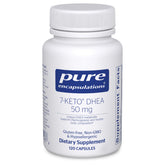 Pure Encapsulations 7-Keto DHEA 50 mg supplement bottle and label