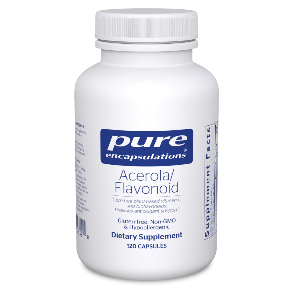 Bottle of Pure Encapsulations Acerola/Flavonoid 120 capsules