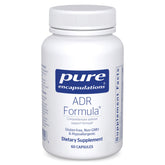 Pure Encapsulations ADR Formula bottle front supports daily adrenal balance and immune function.