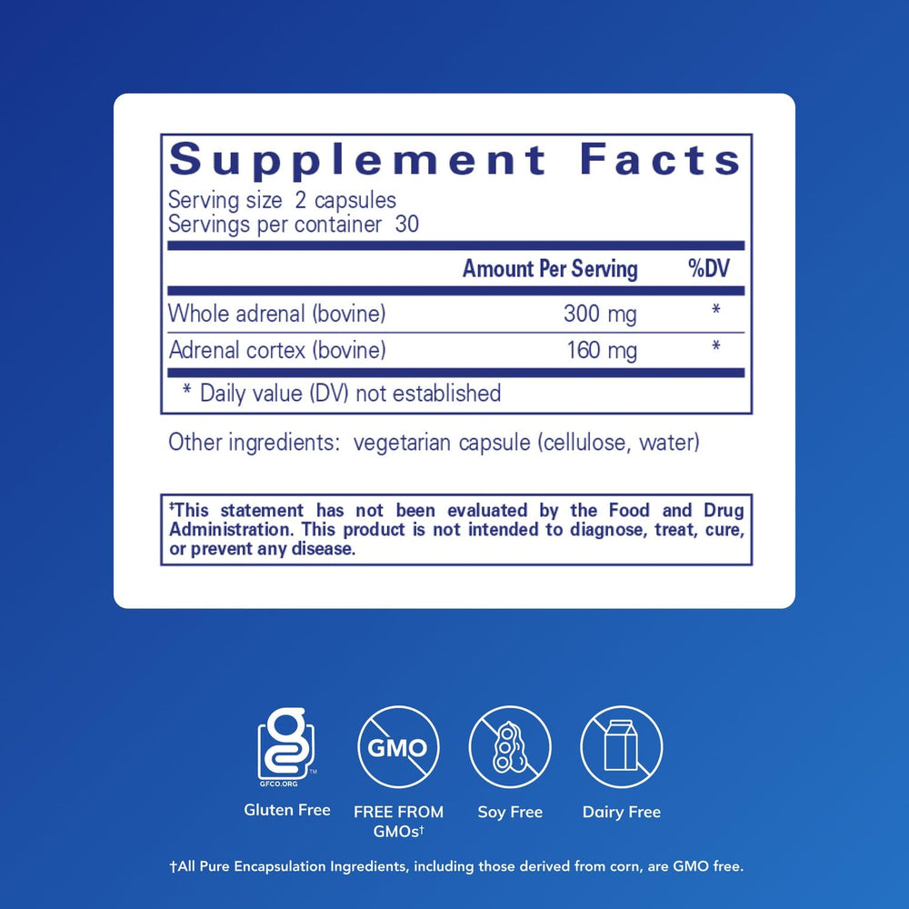 Adrenal Cortex product label close-up