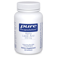 Pure Encapsulations Alpha Lipoic Acid 200 mg bottle – hero image
