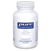 Pure Encapsulations Alpha Lipoic Acid 600 mg bottle label