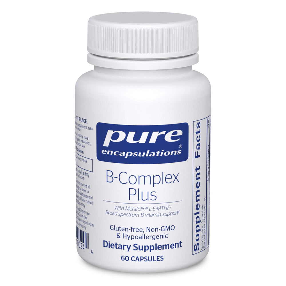 Label image for Pure Encapsulations B-Complex Plus, 60 capsules