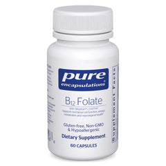 Pure Encapsulations B12 Folate bottle front view