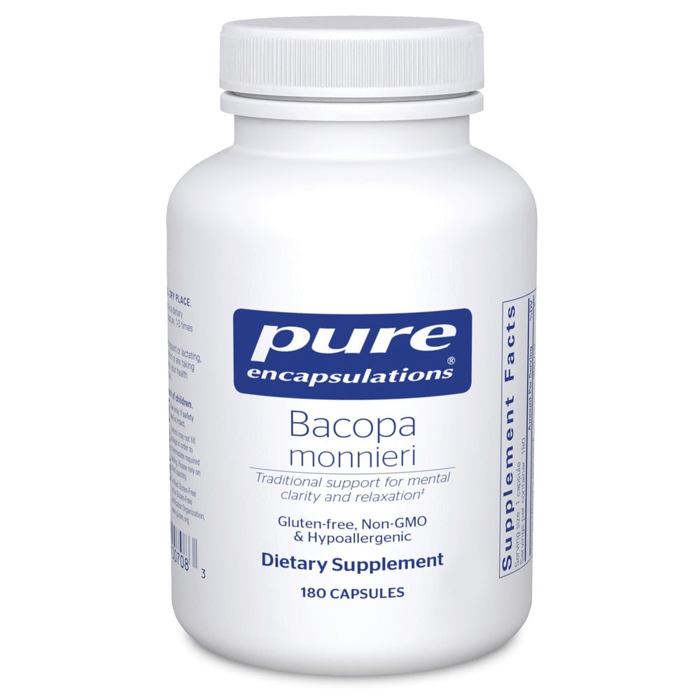 Pure Encapsulations Bacopa Monnieri bottle with 180 capsules