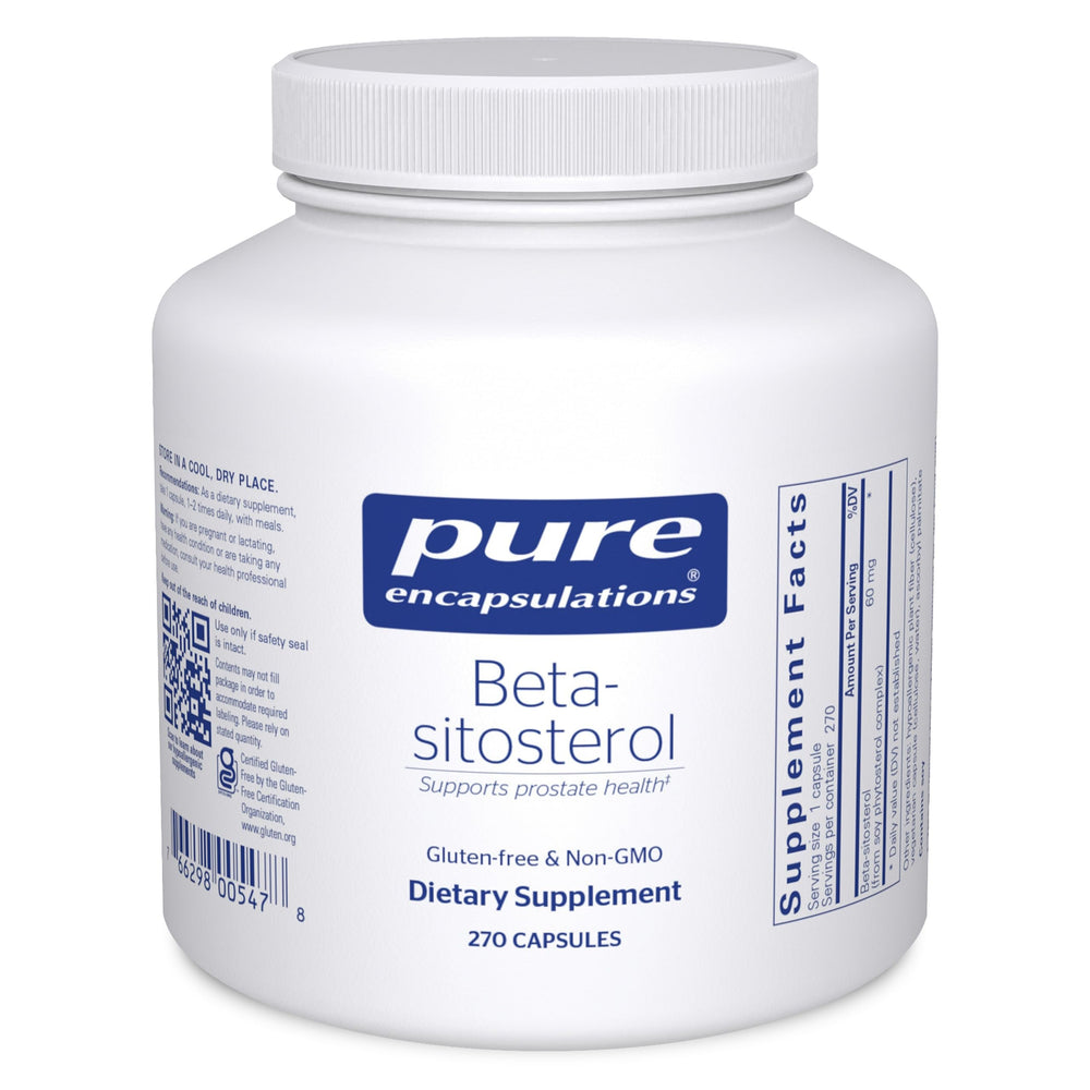 Pure Encapsulations Beta-Sitosterol bottle label