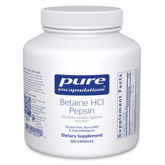 Pure Encapsulations Betaine HCl Pepsin bottle front