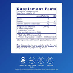 Pure Encapsulations Borage Oil bottle and label
