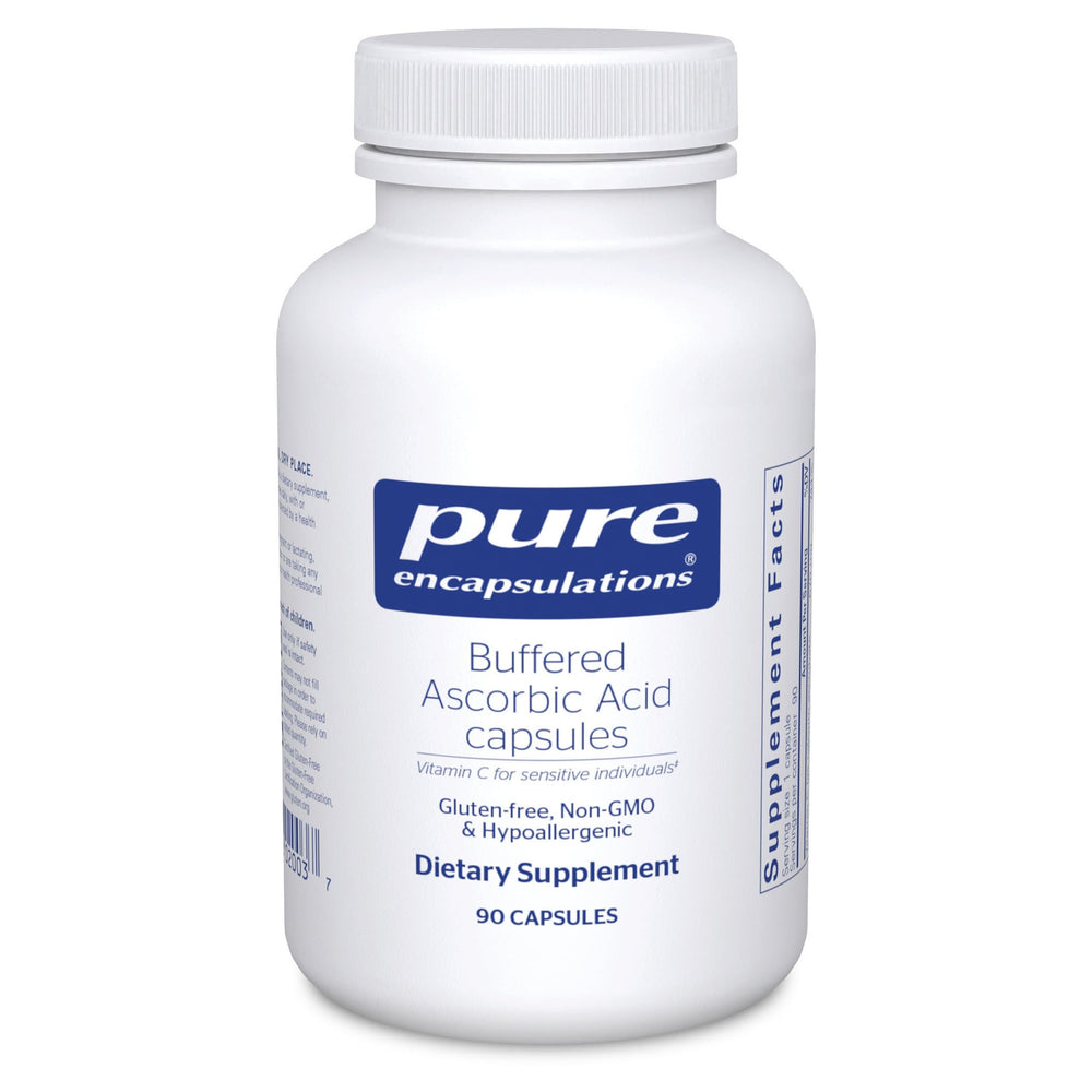 Pure Encapsulations Buffered Ascorbic Acid Capsules bottle front