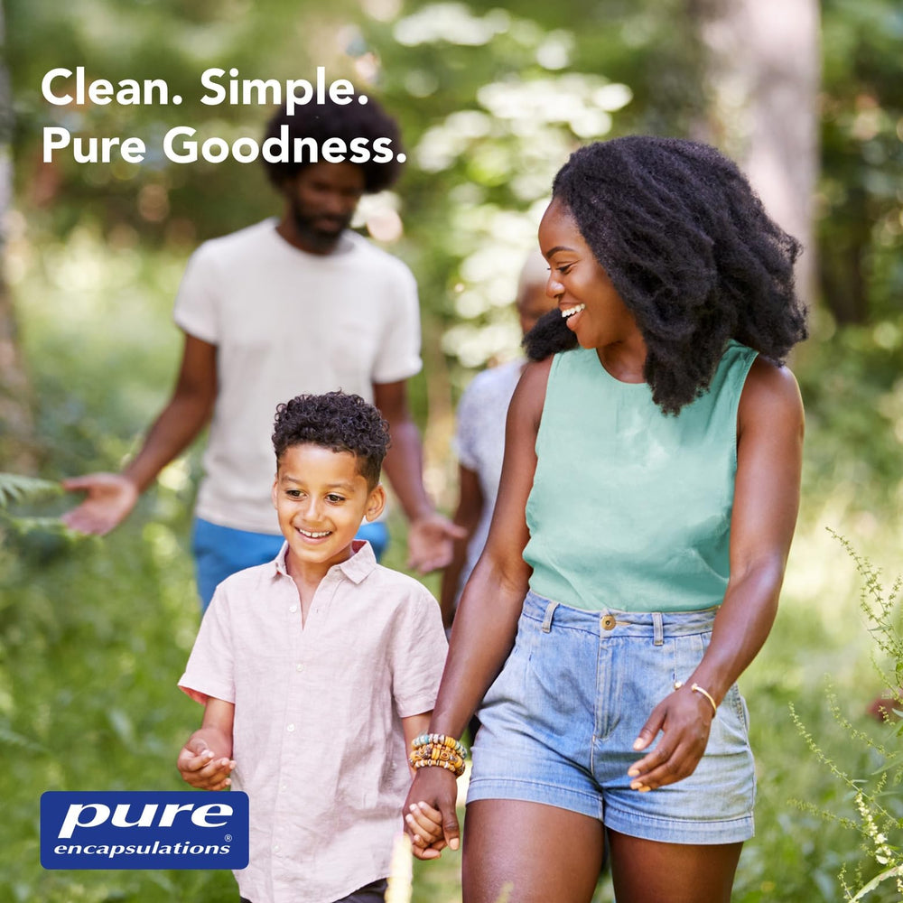 Pure Encapsulations CaffPhenol in hand illustrating portable energy support.