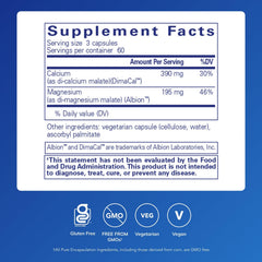 Product label showing Pure Encapsulations logo and 180 capsules